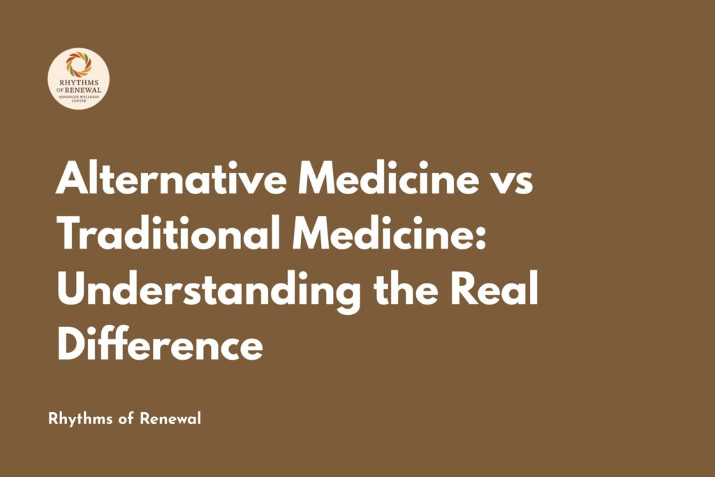 Alternative Medicine vs Traditional Medicine: Understanding the Real Difference
